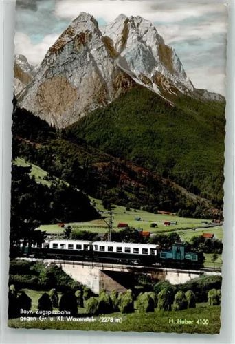 Foto H.Huber Bayr. Zugspitzbahngegen Gr. u. Kl. Waxenstein Nr. 4100