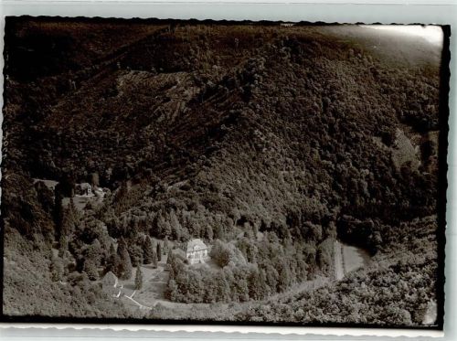 Lorch Fliegeraufnahme einer Villa im Wispertal Foto Original aus Archiv eines Ansichtskartenverlages Ort handschriftlich