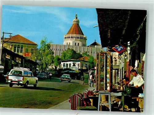 Nazareth Kirche New Church of Annunciation Geschäft Auto