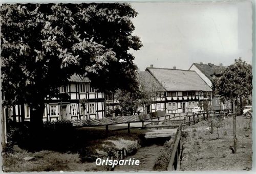 Langelsheim Fachwerkhäuser Ortsparie Auto Foto Original aus Archiv eines Ansichtskartenverlages