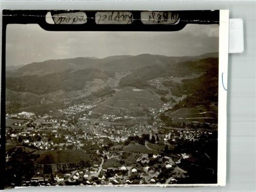 Kappelrodeck Fliegeraufnahme Foto Original aus Archiv eines Ansichtskartenverlages