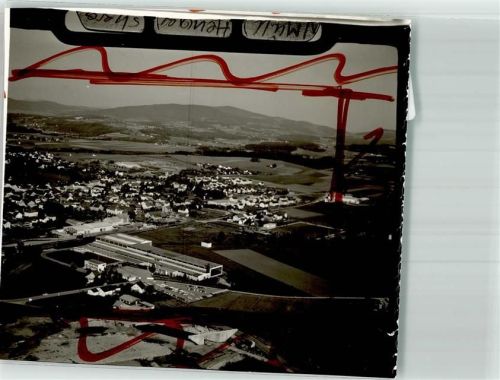 Hengersberg Fliegeraufnahme Foto Original aus Archiv eines Ansichtskartenverlages
