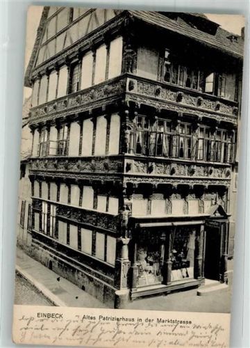 Einbeck 1916 Altes Patrizierhaus Marktstrasse Feldpost WK I Lazarett