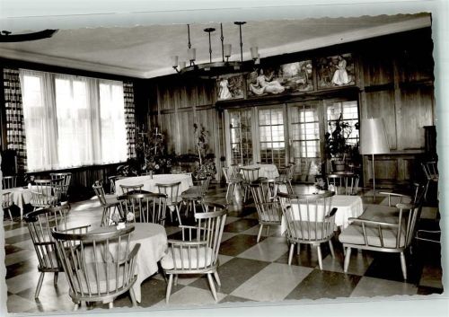 Überruh Sanatorium Heilstätte Überruh Tagesraum Foto Original aus Archiv eines Ansichtskartenverlages Ort handschriftlich