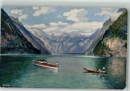 Berchtesgaden 1913 No. 2390A Königssee bei Schonau