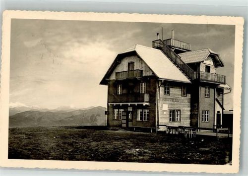 Stifters Gipfelhaus 1942 Hüttenstempel Feldpost WK II