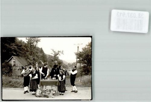 Donaueschingen Zindelsteiner Trachtenkapelle Ort handschriftlich Foto Original aus Archiv eines Ansichtskartenverlages
