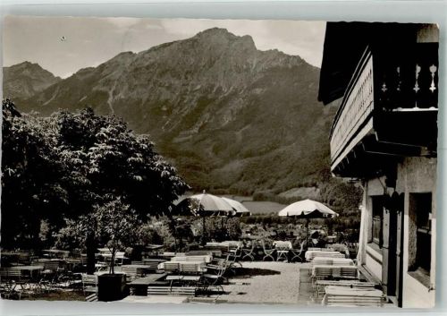 Bayerisch Gmain Cafe Pension Dreher am Hessing Terrasse Verlag Ernst Baumann