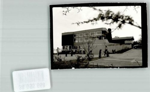 Winterkasten Ev. Gemeindezentrum Ort handschriftlich Foto Original aus Archiv eines Ansichtskartenverlages