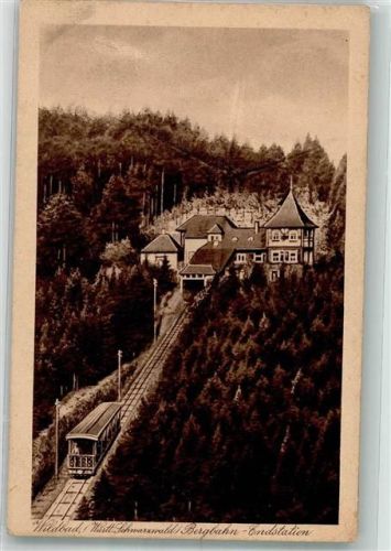 Bad Wildbad Endstation der Bergbahn zum Sommerberg