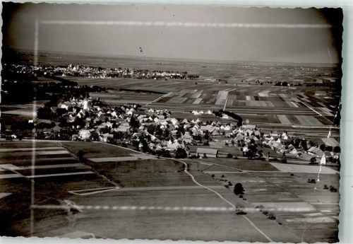 Hiltenfingen Fliegeraufnahme Foto Original aus Archiv eines Ansichtskartenverlages