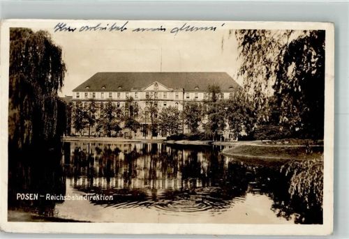 Posen 1941 Feldpost WK II Reichsbahndirektion