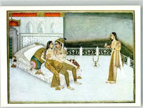 Indische Miniatur Hochzeitsnacht Islam. Museum Ausstellung Berlin
