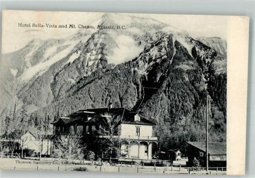 Vancouver 1908 Hotel Bealla-Vista and Mt. Cheam Agassiz