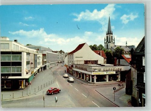 Gütersloh Berliner Straße EVO Kaufhaus Martin-Luther-Kirche VW Käfer