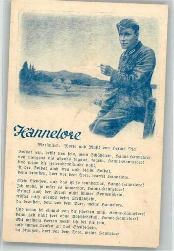 Text des Liedes Hannelore von Herms Niel Verlag Robert Franke