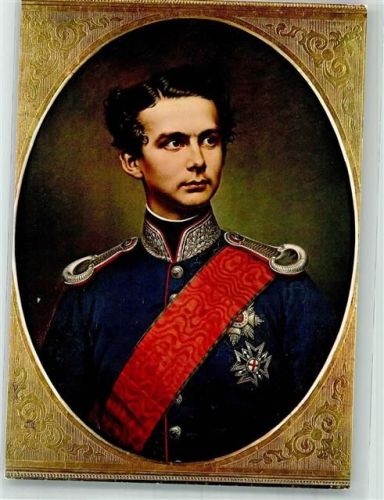 Portrait des jungen Königs in Uniform mit Orden Passepartout Verlag Tanner Nr. 6357