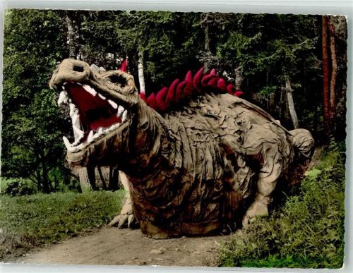 93437 W8492 Furth i Wald 1963 Foto AK Drache Figur Volksschauspiel