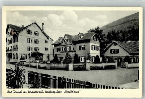 Bad Teinach 1953 Pension Erholungsheim Waldfrieden Notopfermarke Berlin