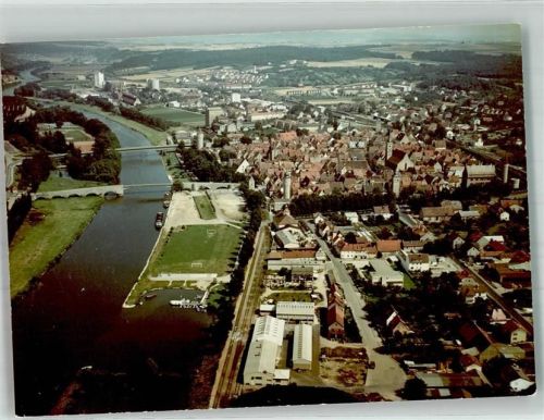 Ochsenfurt Fliegeraufnahme Foto Original aus Archiv eines Ansichtskartenverlages