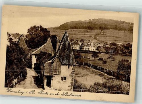 Weißenburg Partie an der Stadtmauer