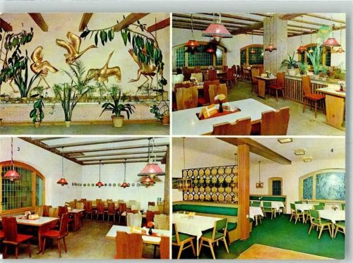 Bergen HO-Rugard-Gasthaus Empfangshalle Bauernstube Jagdzimmer Fotograf Darr VEB Bild und Heimat