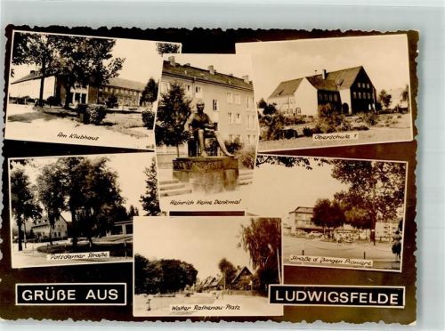 14974 O1720 Ludwigsfelde Foto AK Oberschule Strasse der jungen Pioniere