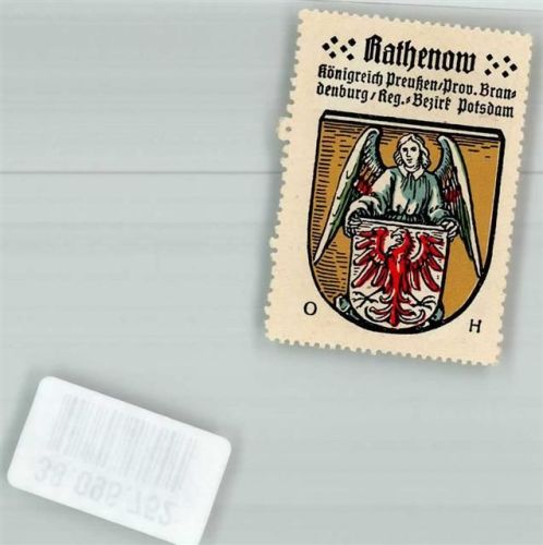 Rathenow Wappen Rückseite Werbung Kaffee HAG