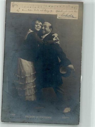 Bruder Leichtsinn Frau Stein u. Joseephi Postkartenverlag Brüder Kohn 5861