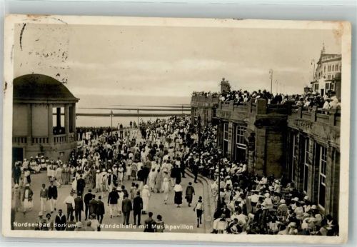Borkum 1928 Wandelhalle Musikpavillon