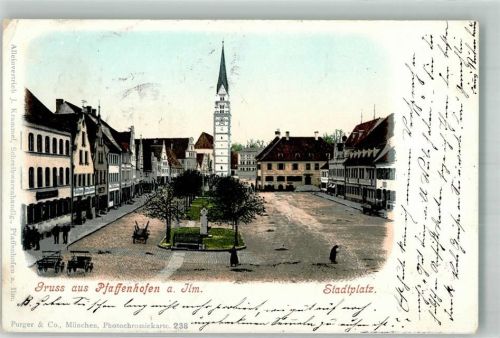 Pfaffenhofen 1899 Stadtplatz