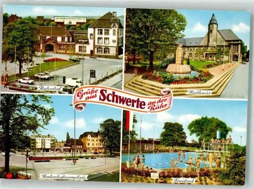 Schwerte Bahnhof Rathaus Schwimmbad