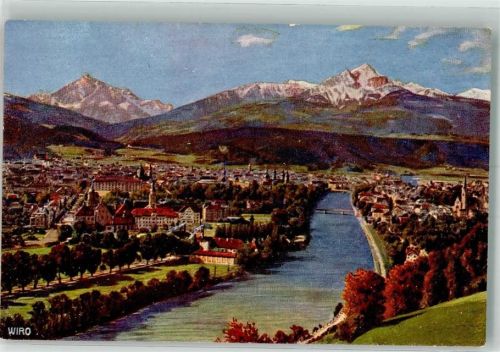 Innsbruck No. 2259 Panorama des Ortes mit Dom St. Jakob Verlag Lehrburger