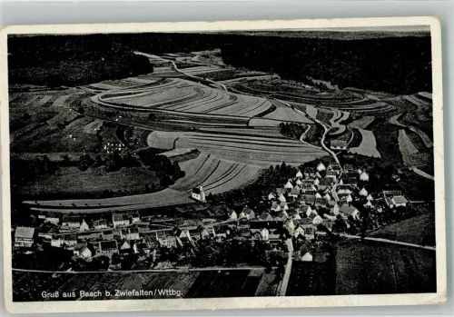 Zwiefalten 1953 Baach Fliegeraufnahme