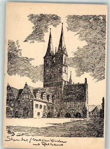 Stendal Marienkirche mit Rathaus