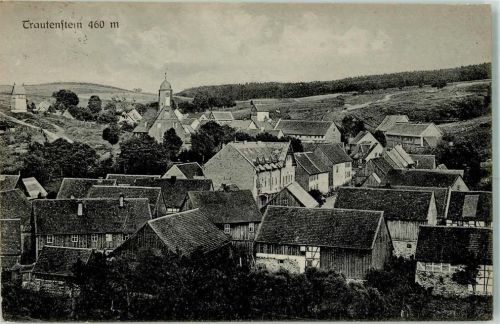 Trautenstein 1923 Panorama des Ortes mit St. Salvator Kirche