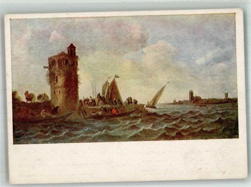 St. Petersburg sign. Van Goyen Die Maas bei Dordrecht im Musee de l'Eremitage