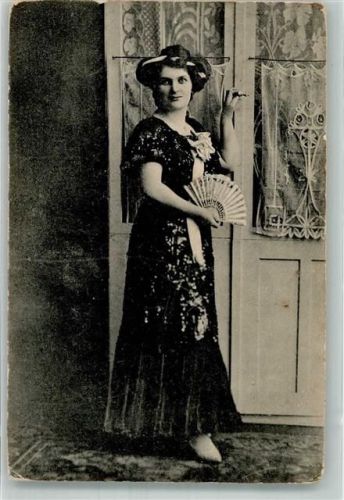 1912 Frau Direktor Weber Vortrags Soubrette Fächer Original Leipziger Fritz Weber Sänger
