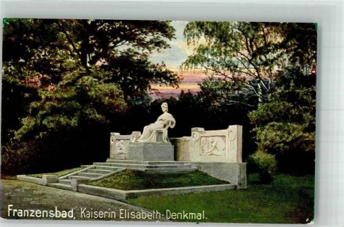 Frantiskovy Lazne Wiedemann`s Postkarte Kaiserin Elisabeth Künstler Serie Franzensbad No. 1893 A