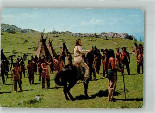 Filmszene aus Winnetou II. Teil Indianer