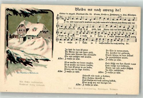 Bleibn mr noch aweng do v. Ant. Günther`s