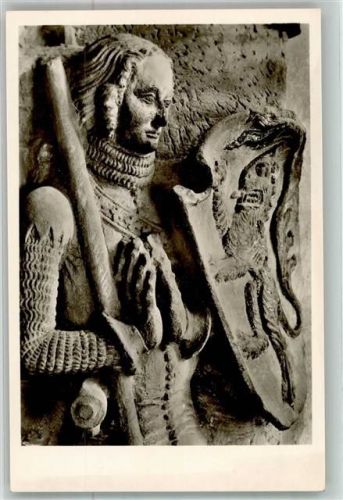 Himmelkron Stiftskirche Skulptur des Grafen Otto VI von Orlamünde Fotograf Franz Höch