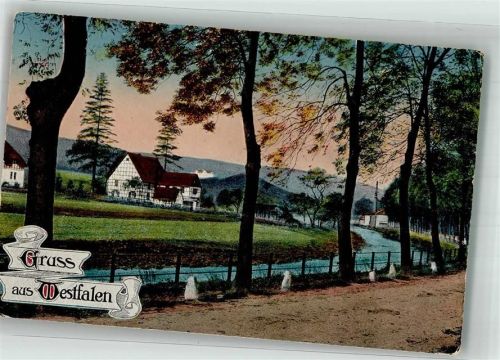 Ein westfälisches Bauernhaus Gruss aus Westfalen