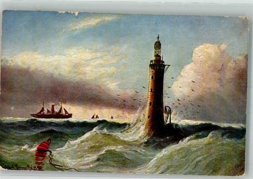1908 Leuchtturm an der schottischen Küste T.S.N. Serie 704