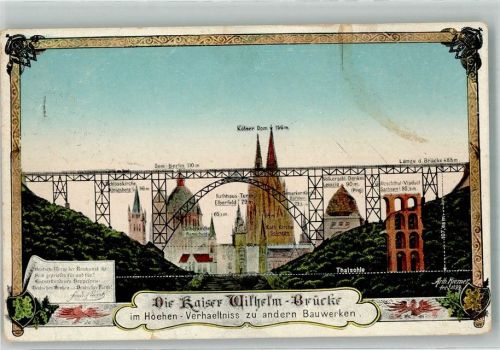 Müngsten sign. Riemer Arth. Kaiser Wilhelm Brücke