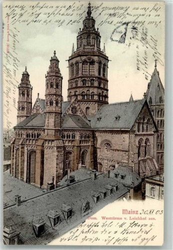 Mainz 1903 Adelskorrespondenz Dom