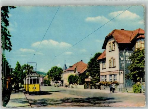 Tabarz 1965 Straßenbahn Waldbahn Cafe