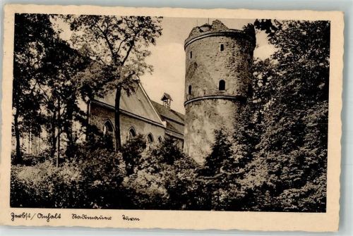 Zerbst 1937 Turm der Stadtmauer