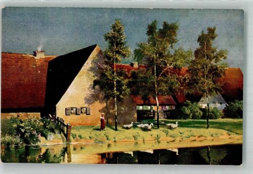 1916 sign. Keller Reutlingen W. Prof Der letzte Sonnengruß Serie III 6.