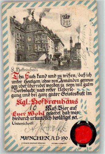 München 1902 Urkunde